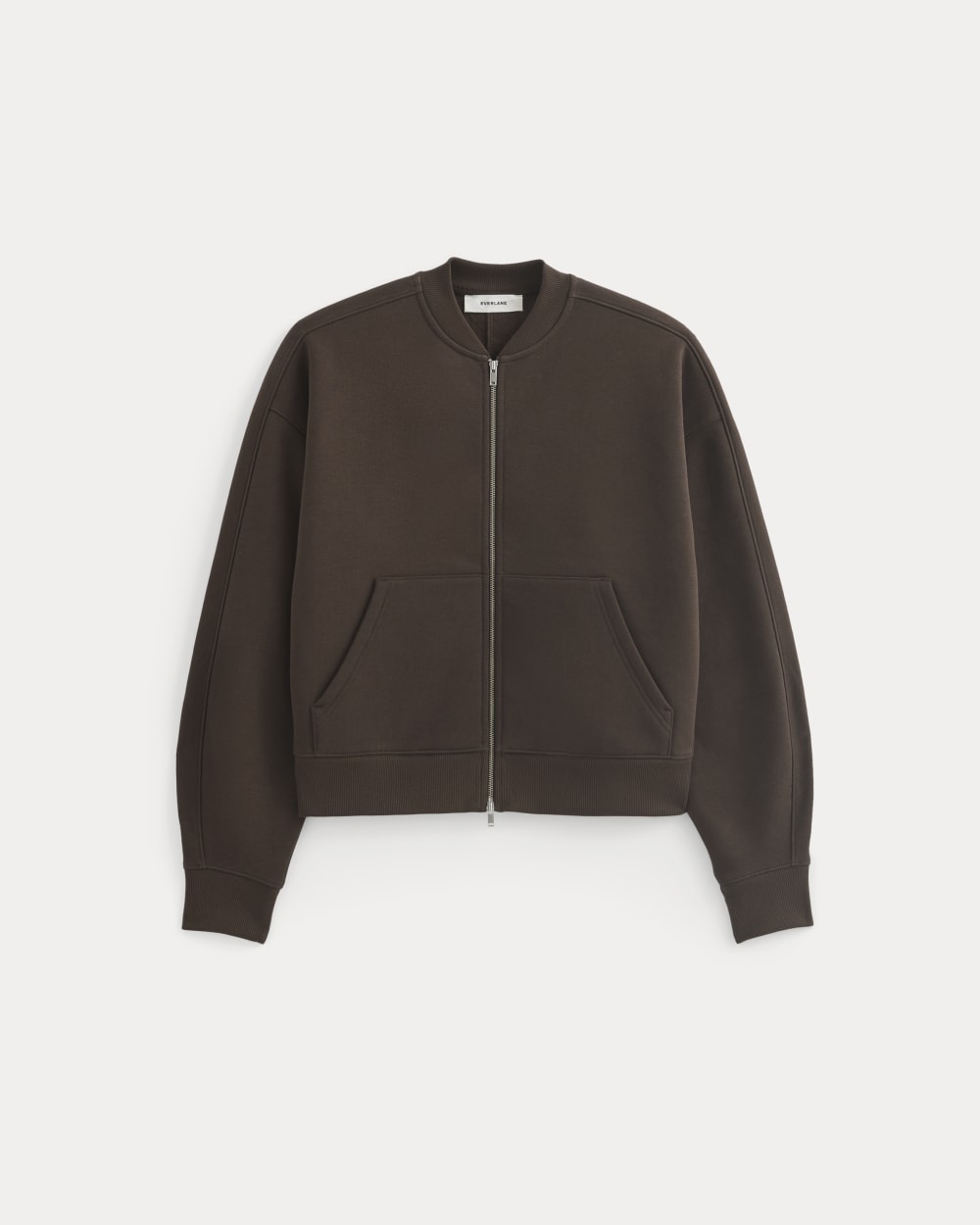 Luxe Fleece Bomber Jacket | Dark Chocolate