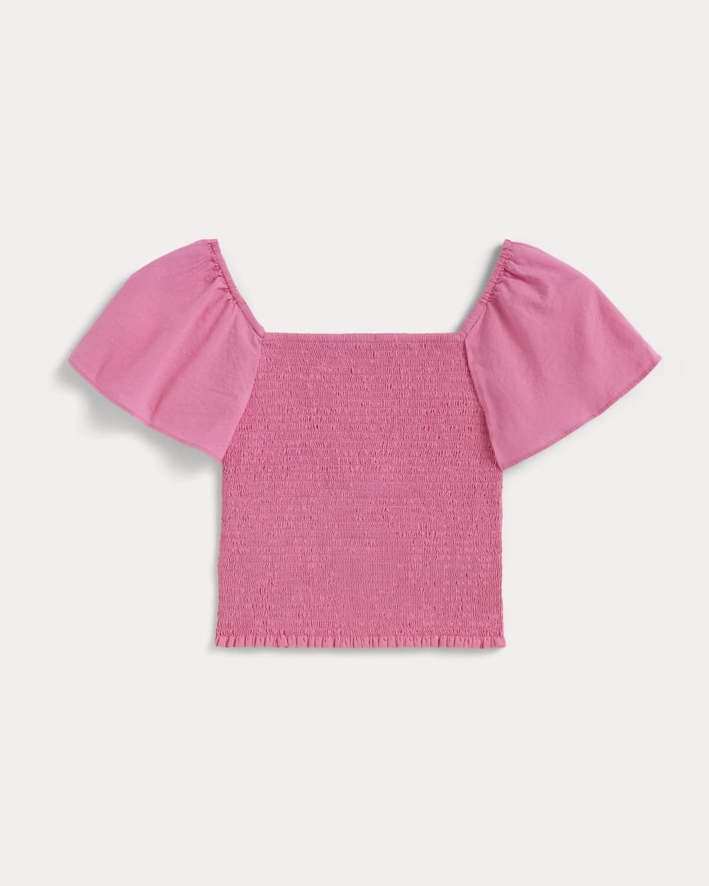 The Gauze Smocked Top | Deep Pink