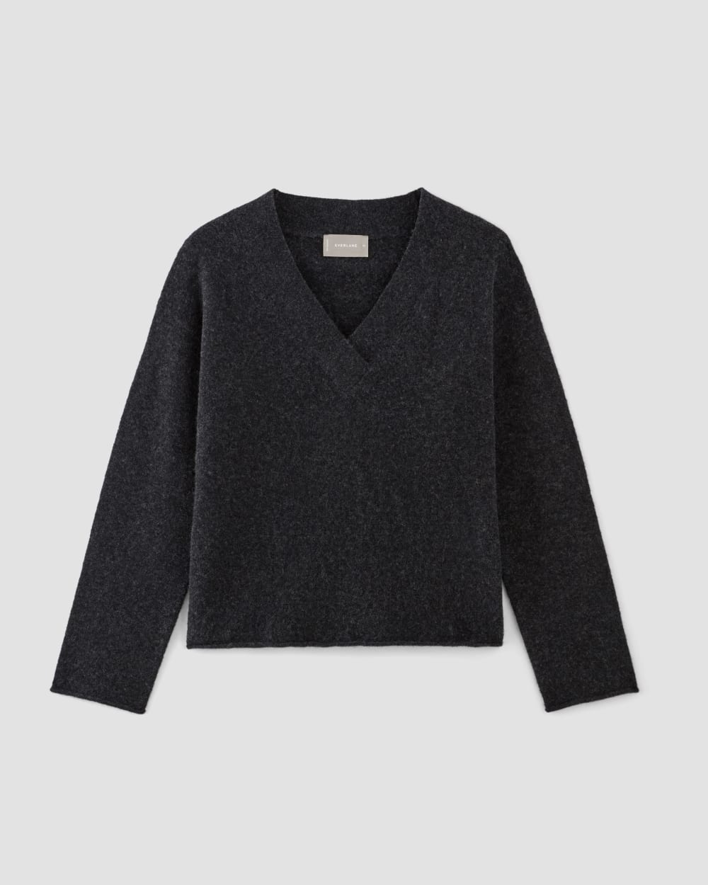 The Cozy-Stretch V-Neck Sweater | Charcoal