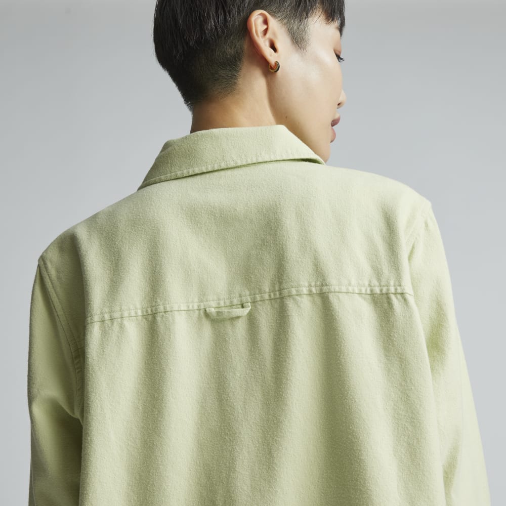 The Classic Cotton Flannel Shirt | Seafoam Green