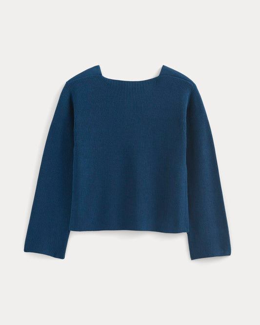 The Boatneck Top in Everyday Cotton | Deep Lazuli Blue
