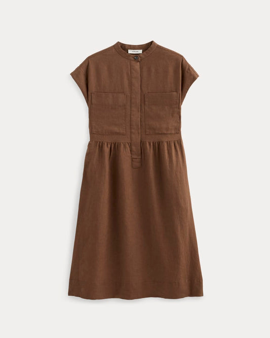 The Craft Dress in Linen | Cedarwood