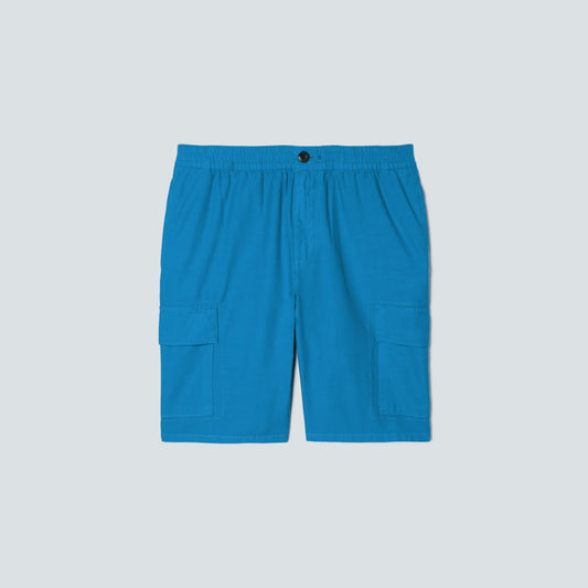 The Cotton Linen Short | Horizon Blue