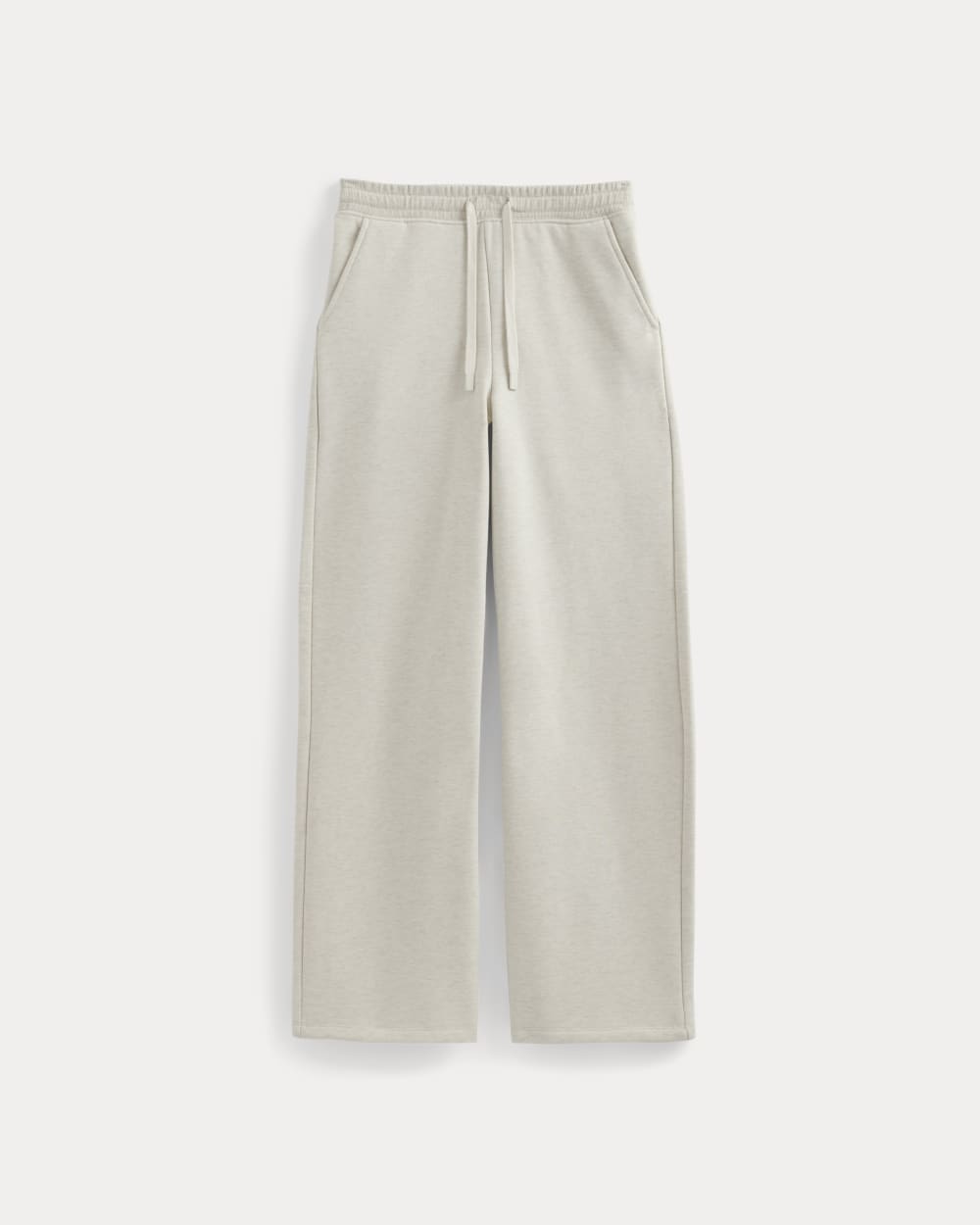 Luxe Fleece Wide-Leg Sweatpant | Heathered Oat