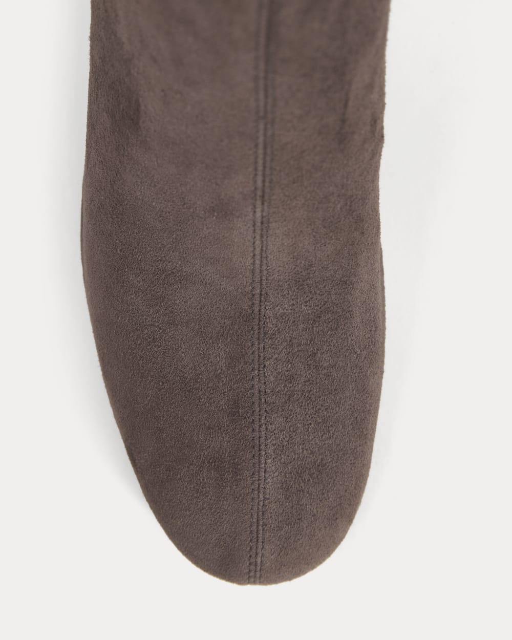 Leather Curved-Heel Boot | Dark Chocolate