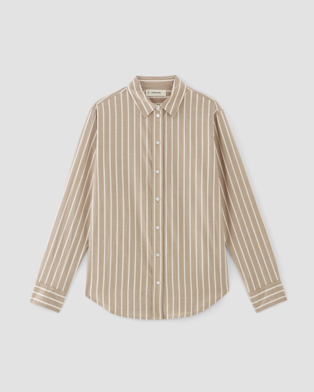 The Must-Have Shirt in Silky Cotton | Cherry Mahogany / White