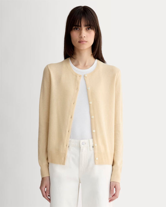 The Classic Cardigan in Cashmere | Creme