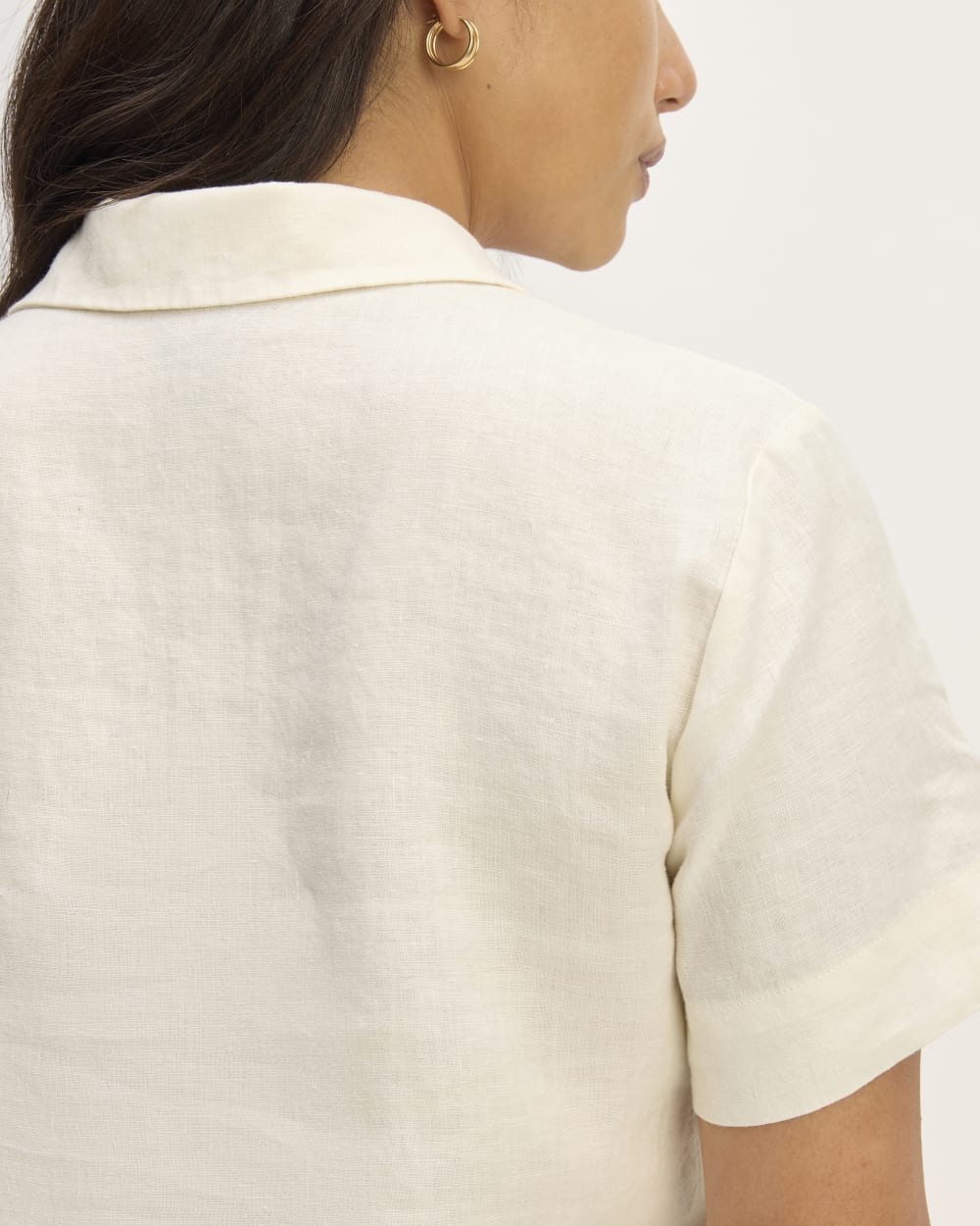 The Notch Shirt in Linen | Bone