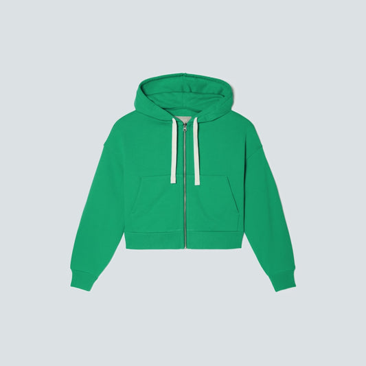The Track Organic Cotton Hoodie | Bright Jade