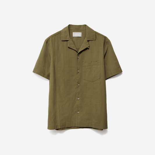The Seersucker Short-Sleeve Shirt | Olive