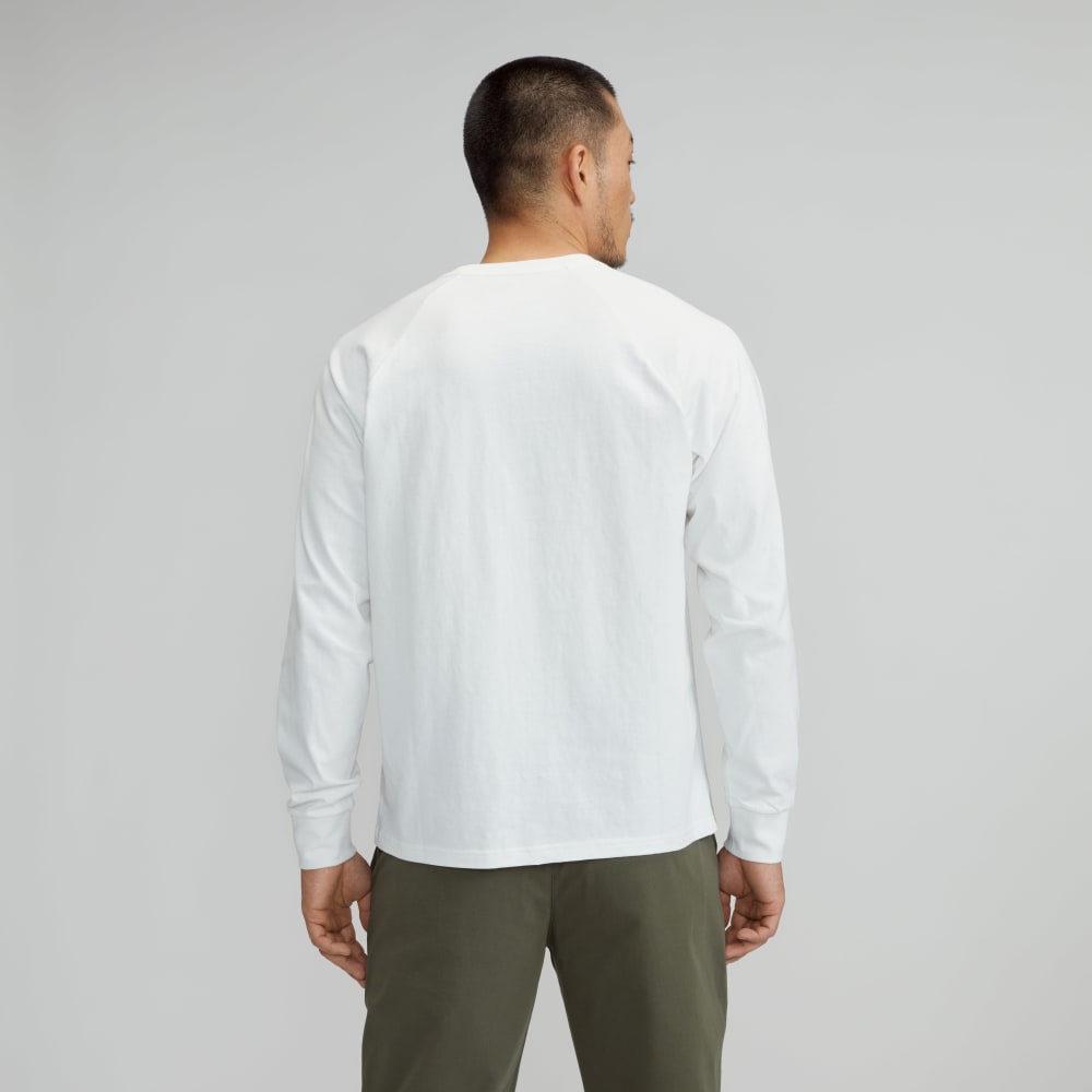 The Premium-Weight Long-Sleeve Crew | Uniform | White