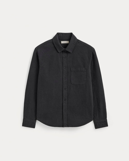The Canvas Organic Cotton Overshirt | Black