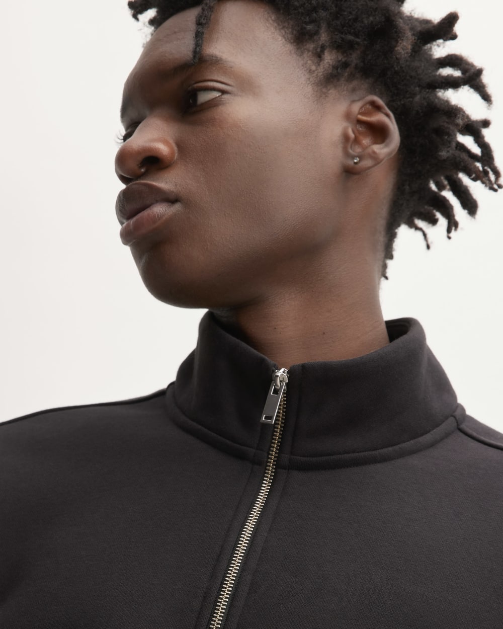 The ReTrack Fleece Half-Zip | Black