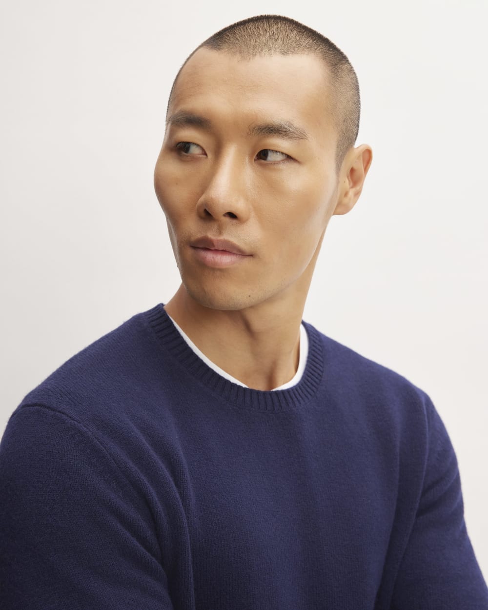 The Premium Merino Crew Neck Sweater | Deep Navy
