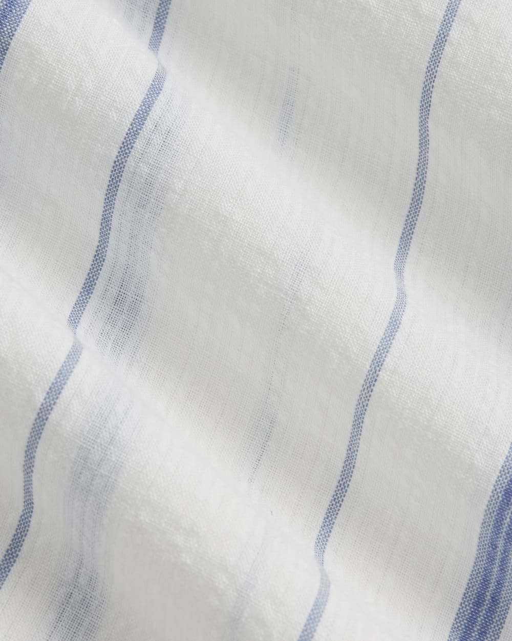 The Gauze Button-Up | Bone / Dutch Blue