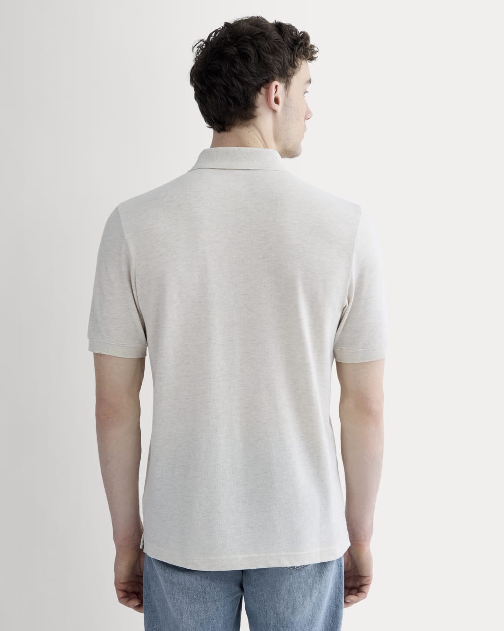 The Pique Polo | Heathered Oat