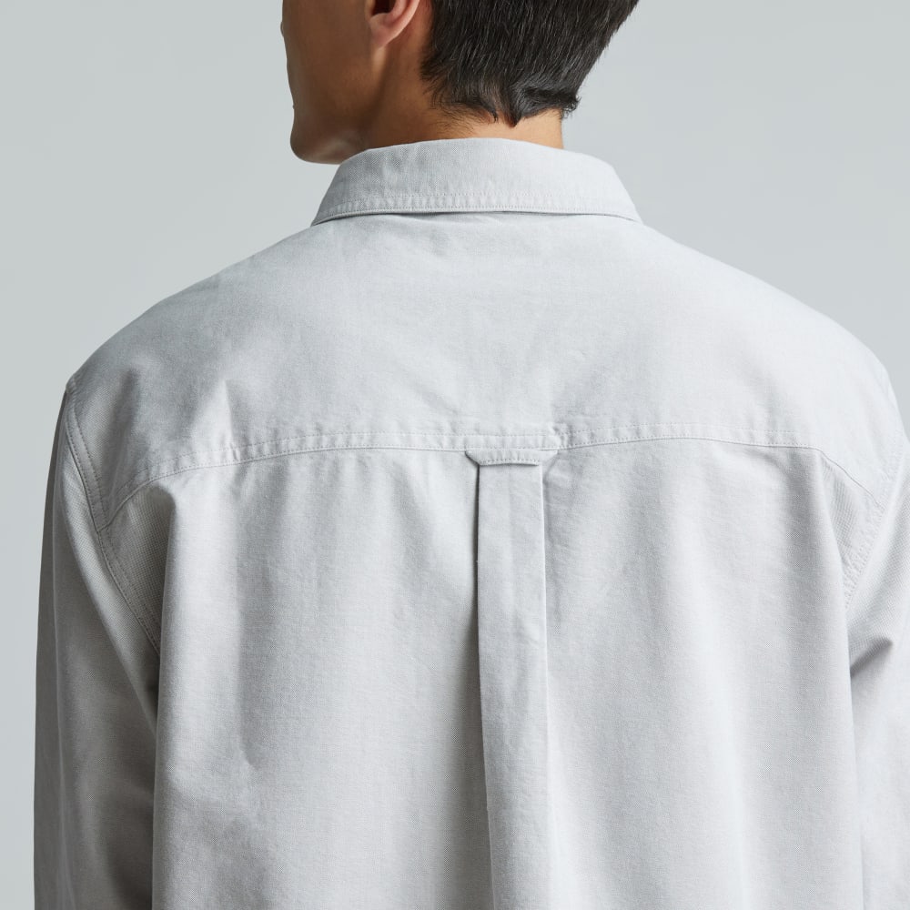 The Organic Oxford Relaxed Utility Shirt | Grey