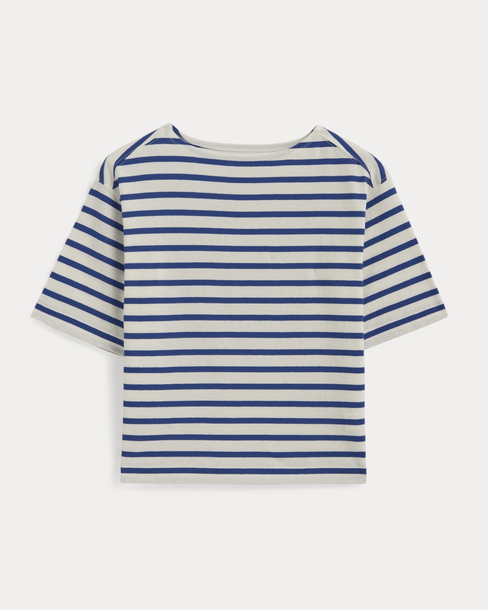 The Mariner Oversized Tee | Bone / Mazarine Blue
