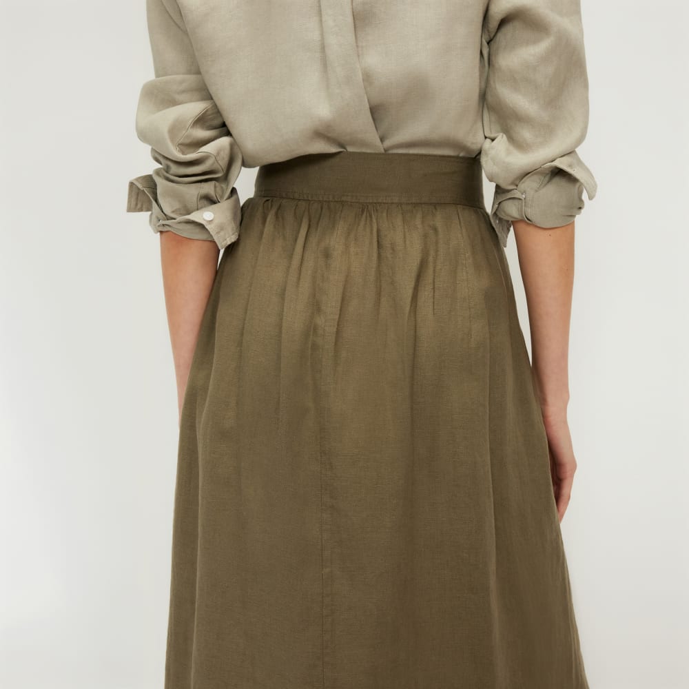 The Linen Wrap Skirt | Kalamata