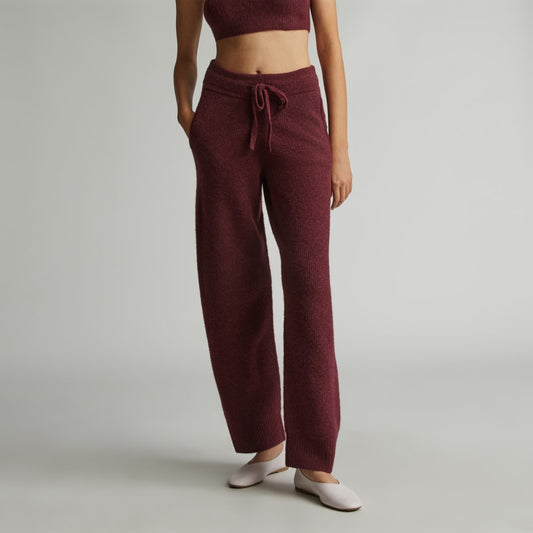 The Cozy-Stretch Wide-Leg Sweatpant | Brandy