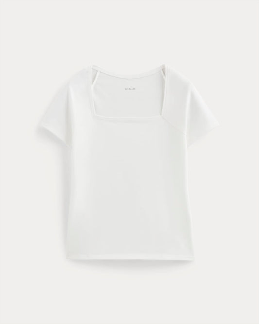 The Form Square-Neck Top | White