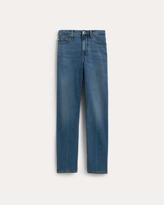 The High-Key Stovepipe Jean | Mid Indigo