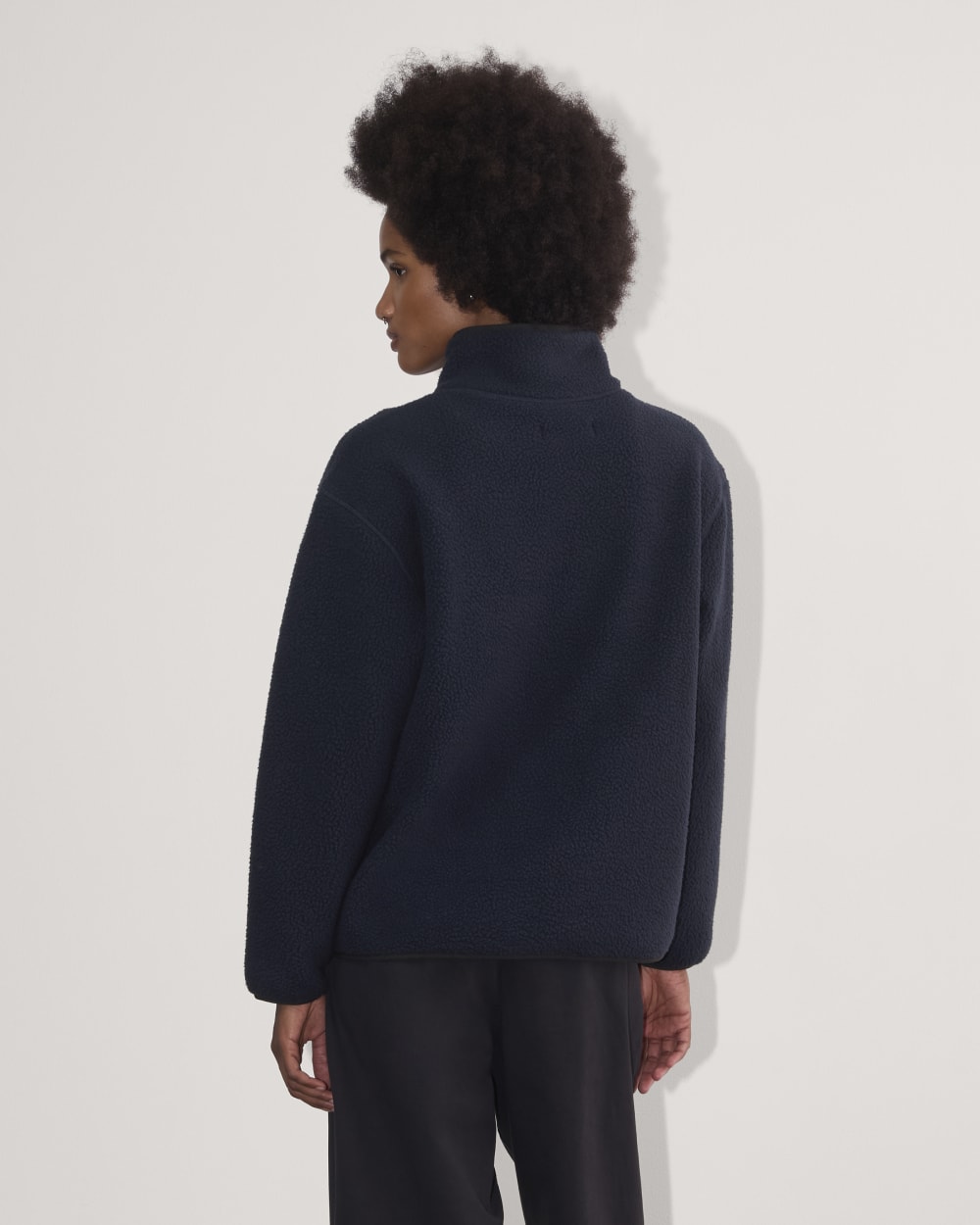 The ReNew Fleece Oversized Half-Zip | Navy