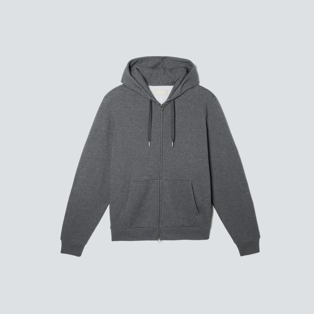 The Organic Track Full Zip | Dark Heather Grey