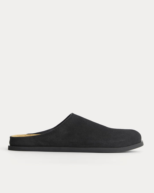Suede Clog | Black Suede