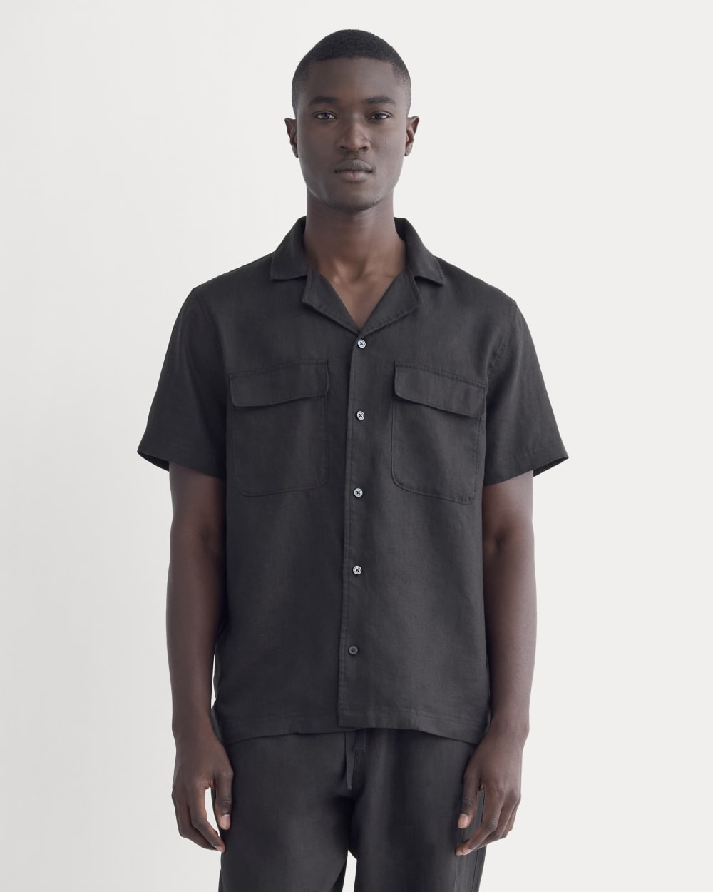 The Resort Shirt in Linen | Black