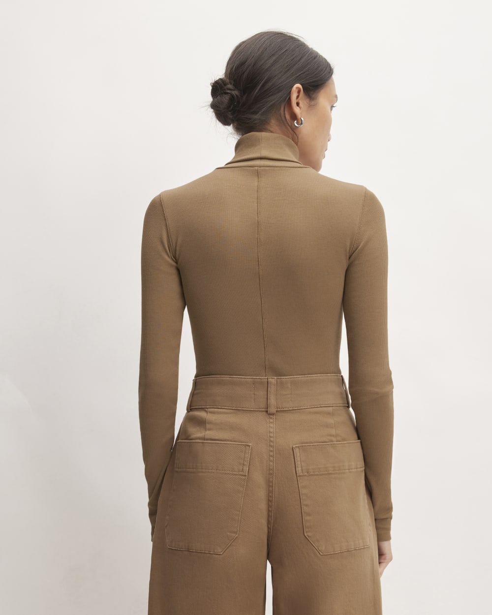 The Luxe Rib Turtleneck | Toasted Coconut