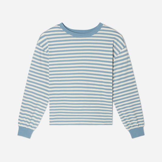 The Organic Cotton Long-Sleeve Tee | Spring Lake / Canvas