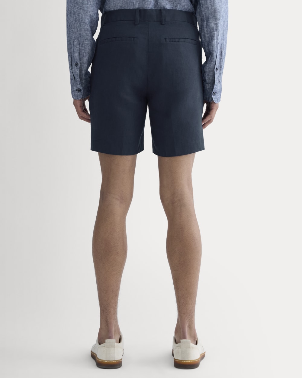The 7 Linen Trouser Short | Navy
