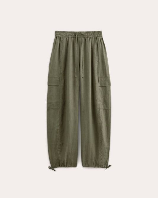 The Cargo Curve Pant in Linen | Kalamata