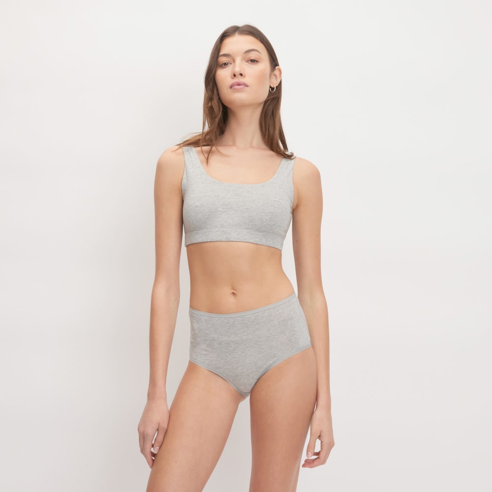 The Cotton Tank Bra |  Heathered Grey
