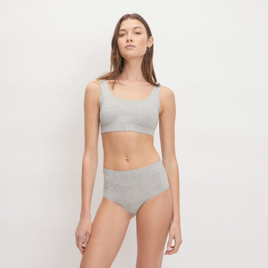 The Cotton Tank Bra |  Heathered Grey