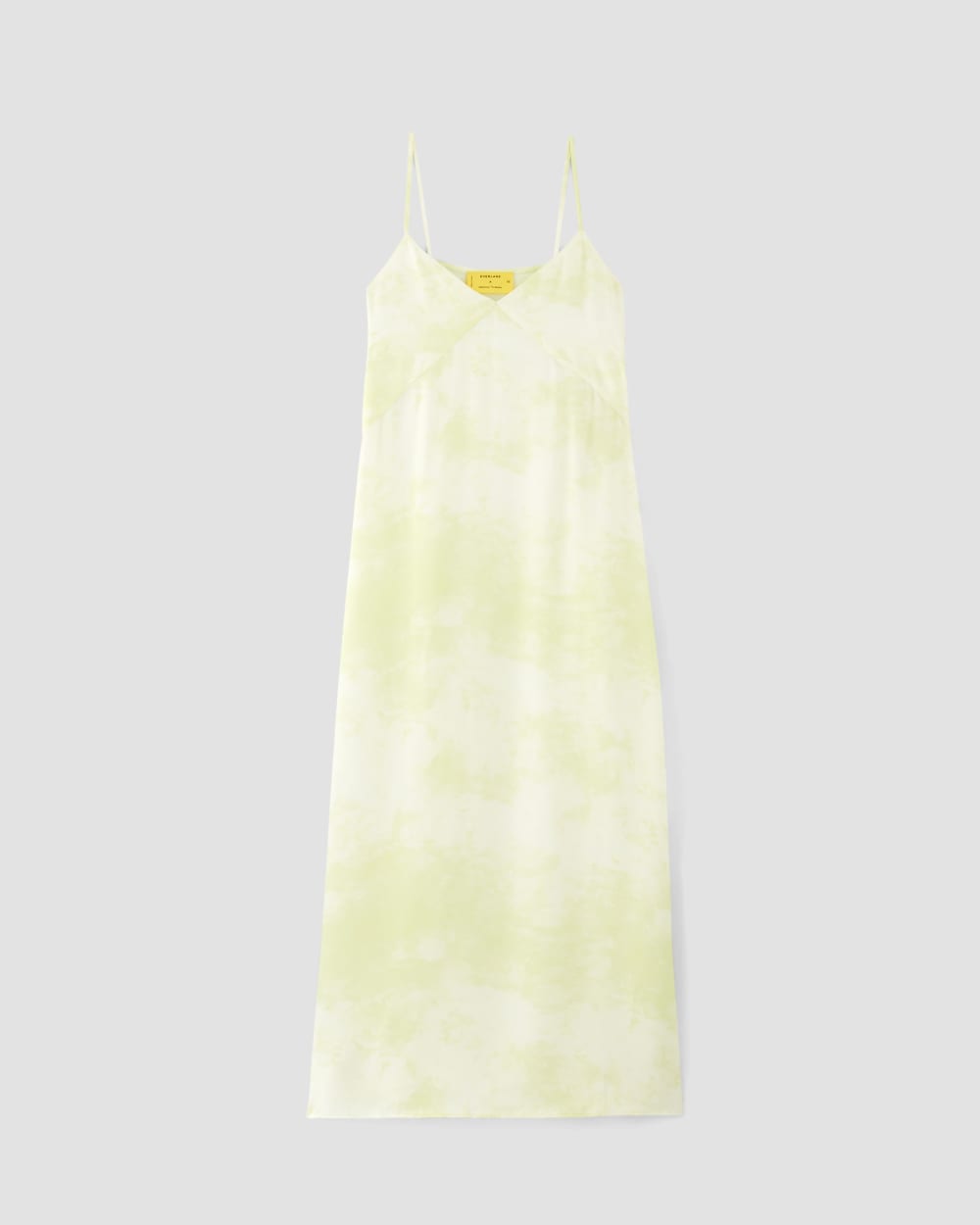 The Everlane x Marques' Almeida Satin Tie-Dye Dress | Seafoam Tie-Dye