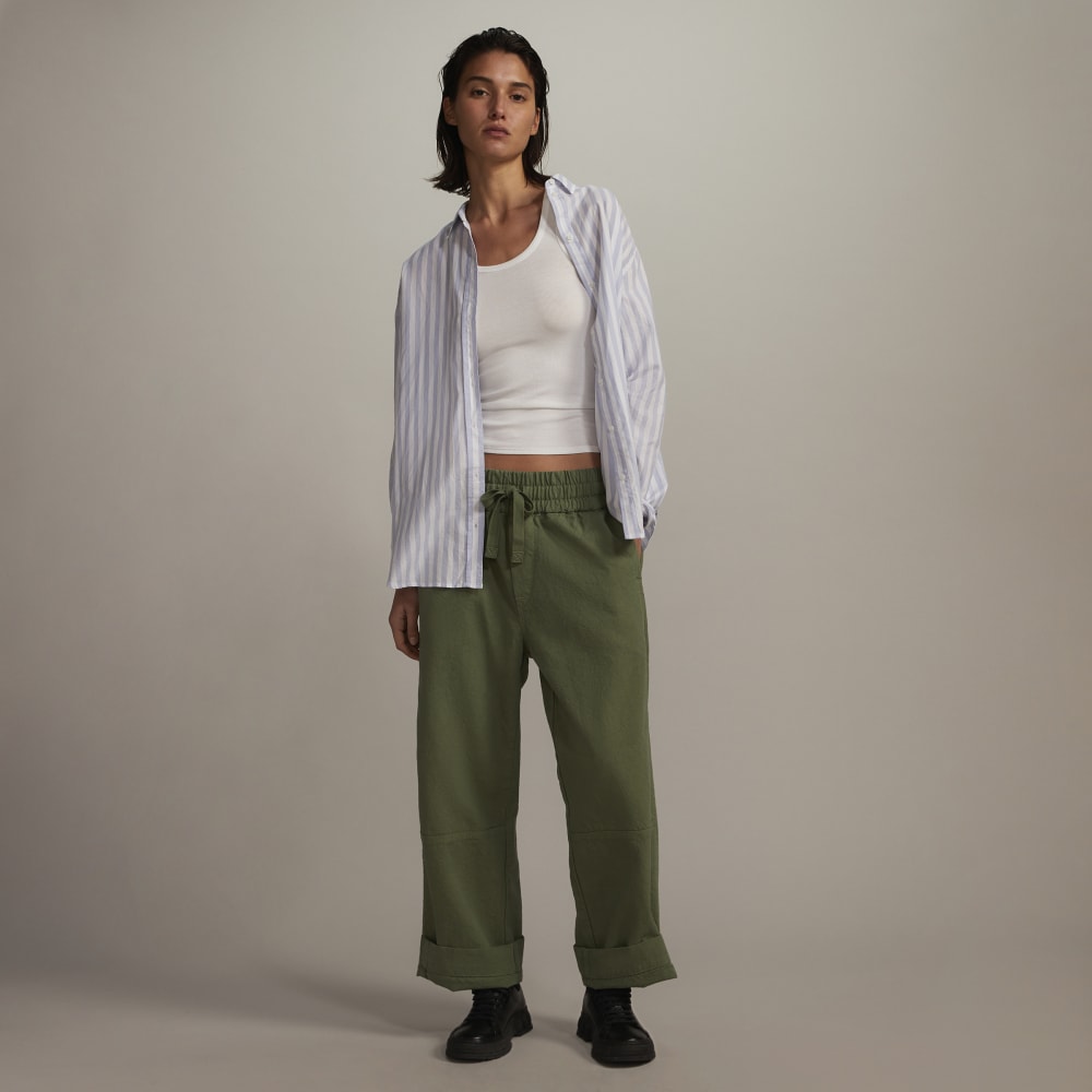 The Canvas Organic Cotton Pull-On Pant | Forest Green