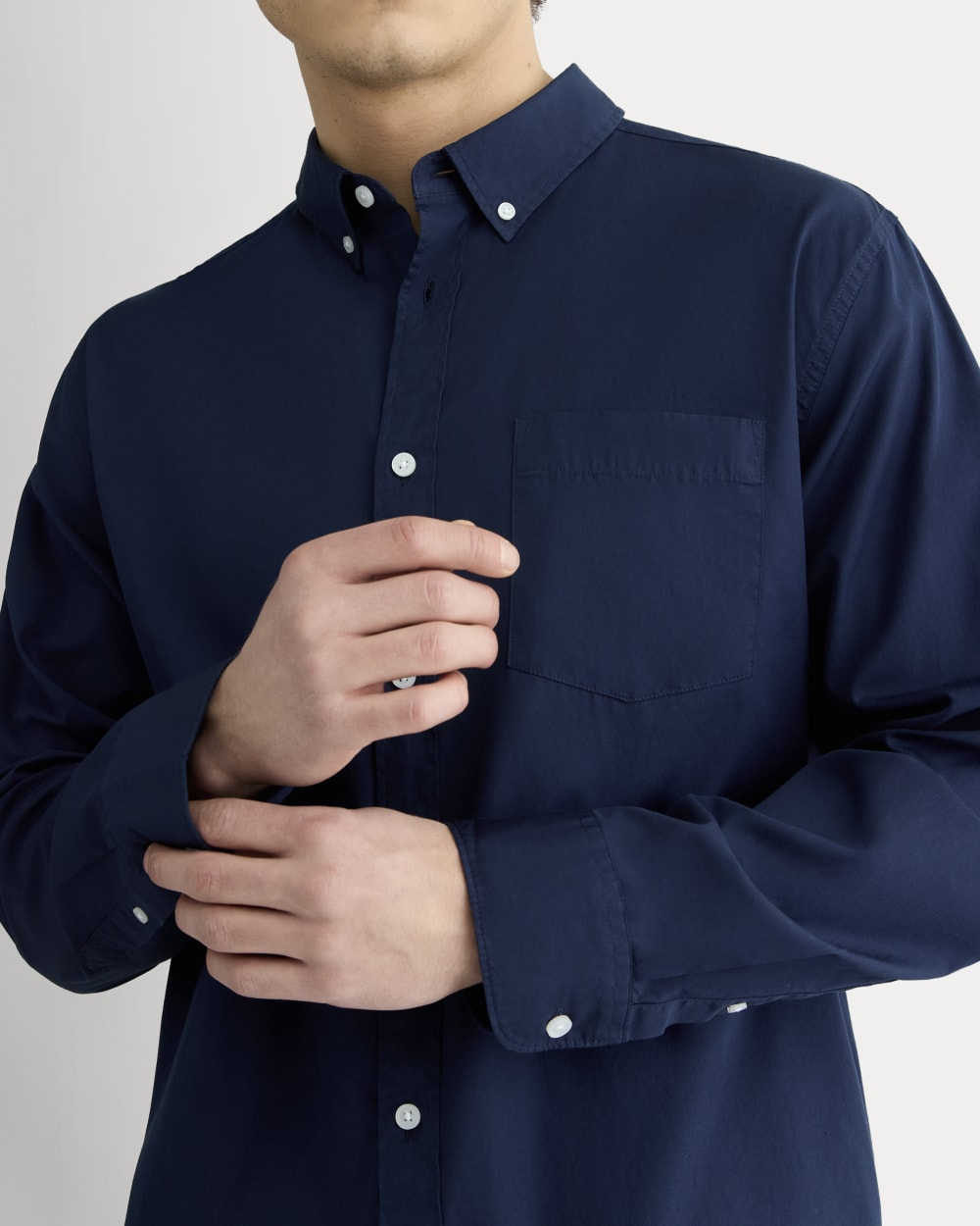 The Washed Poplin Shirt | Navy
