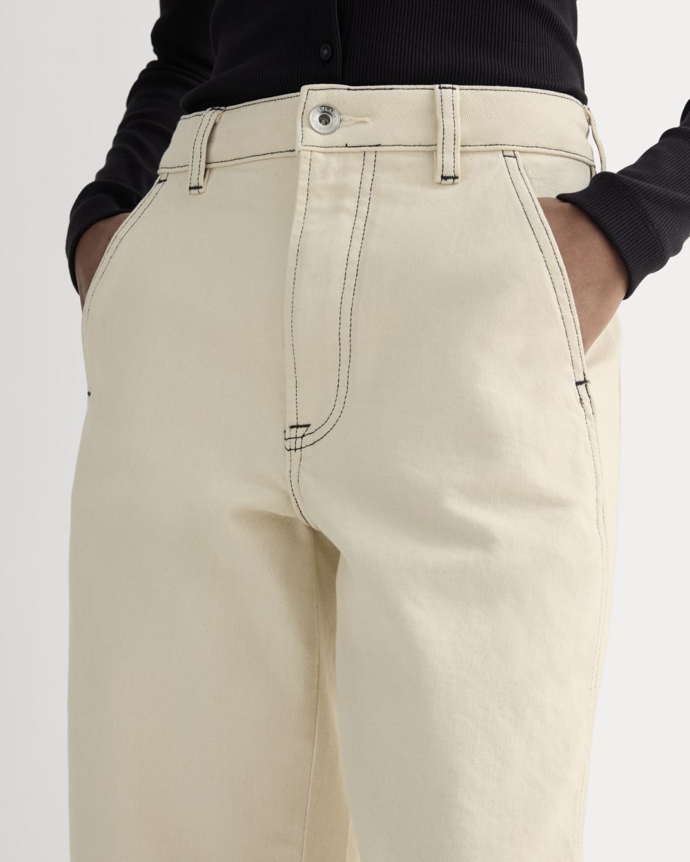 The Utility Barrel Jean | Ecru | Regular