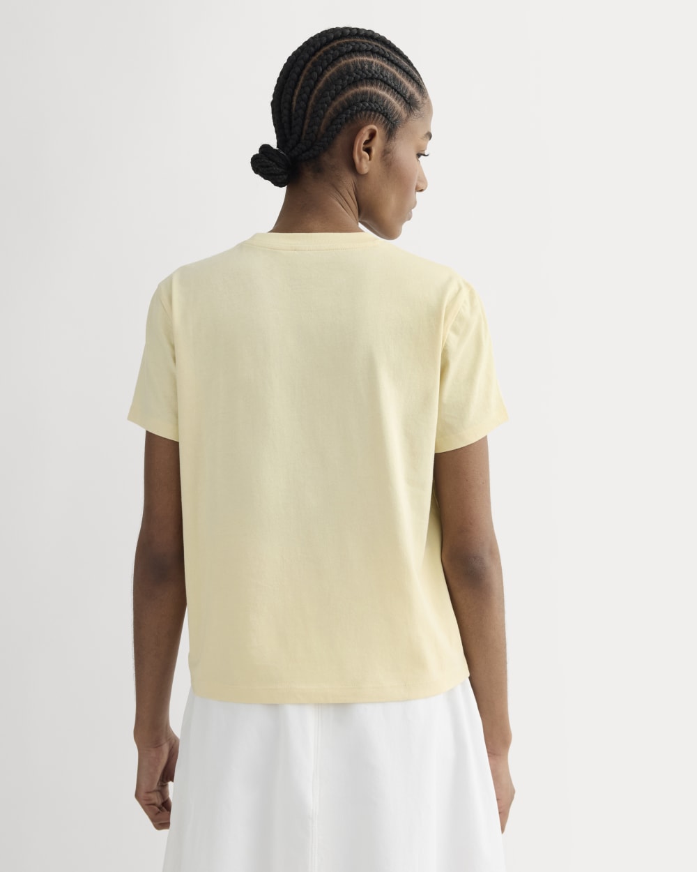 The Box-Cut Tee in Essential Cotton | Banana Crepe | Pocket