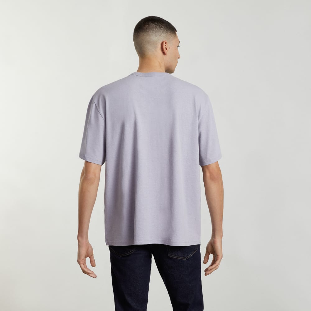 The Everyone Relaxed Hemp Tee | Lilac Grey