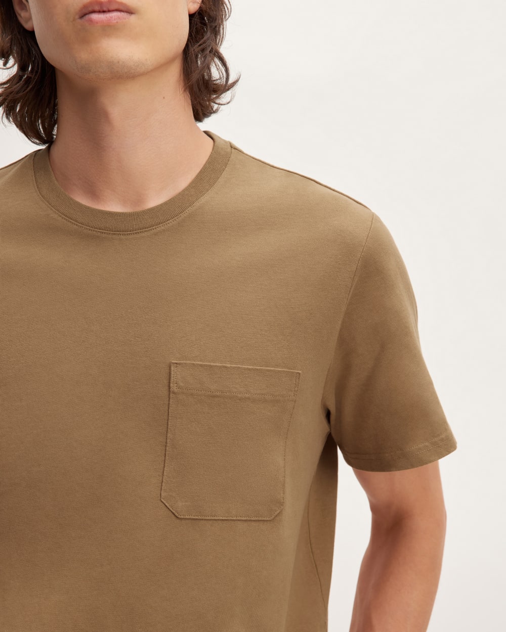 The Premium-Weight Pocket Tee | Uniform | Toasted Coconut