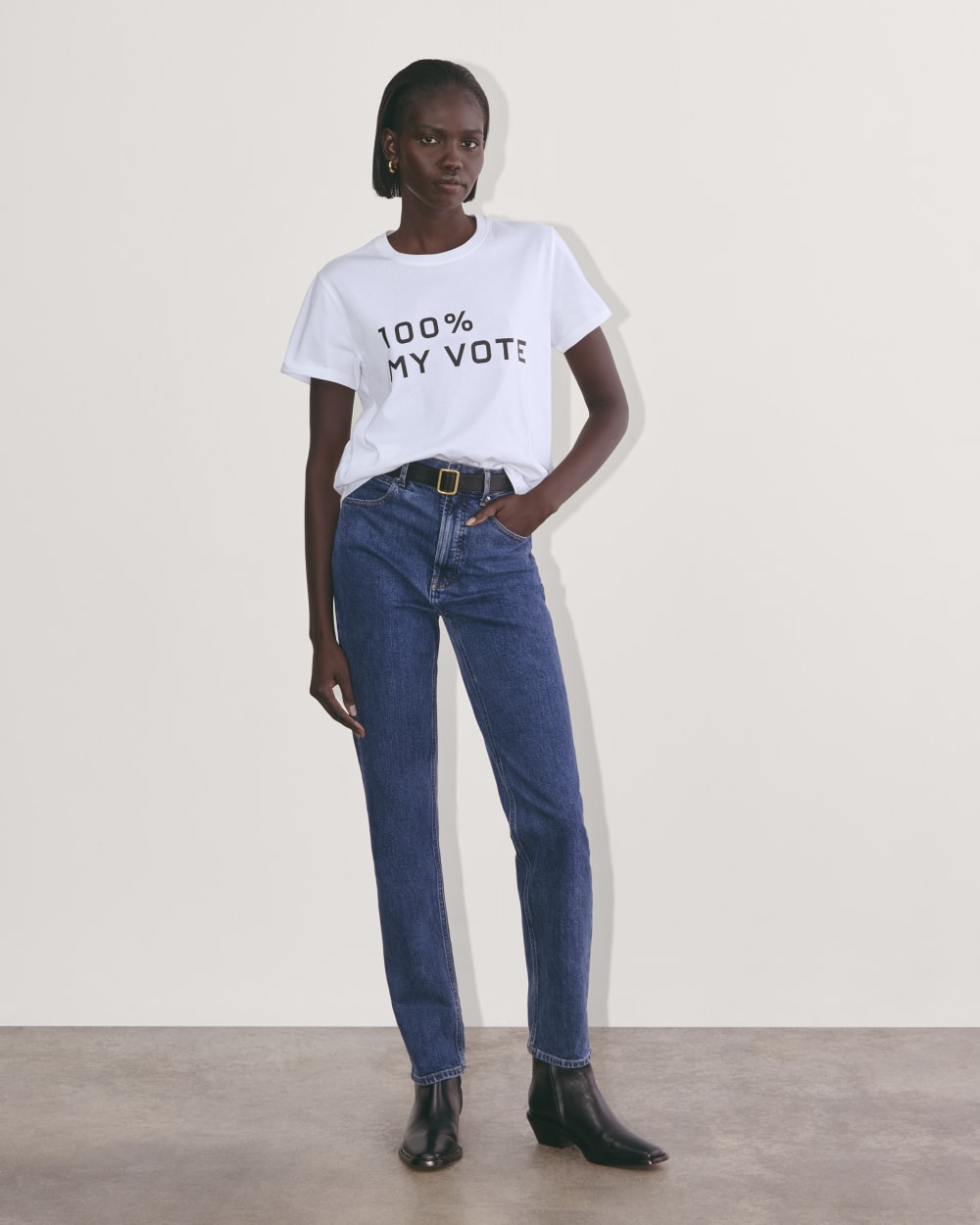 The Voter Tee in Essential Cotton | White