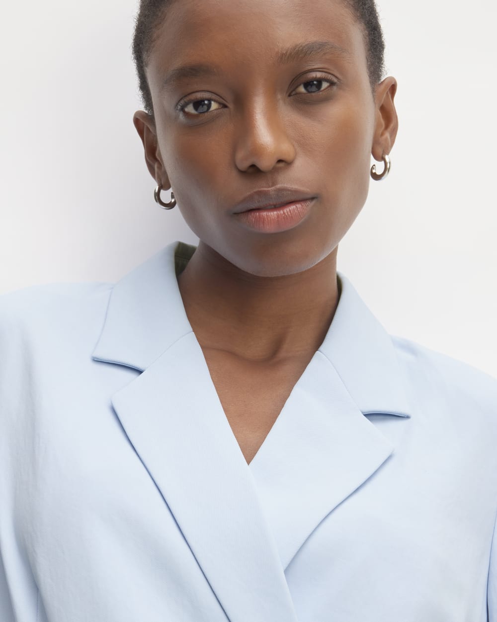 The Drapey Blazer | Chambray Blue