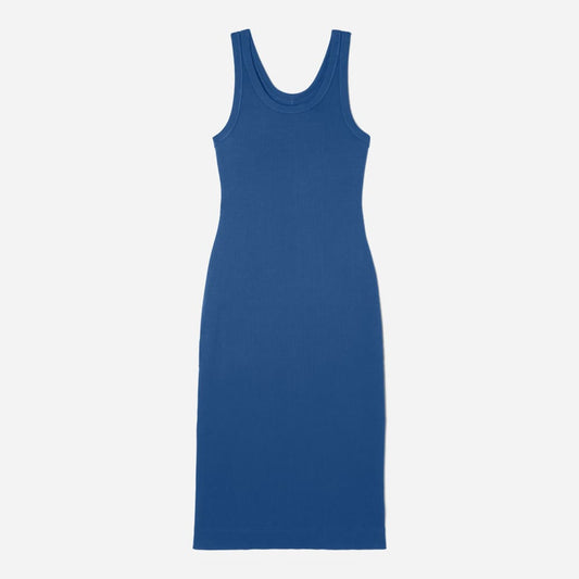 The ’90s Rib Dress | Deep Blue
