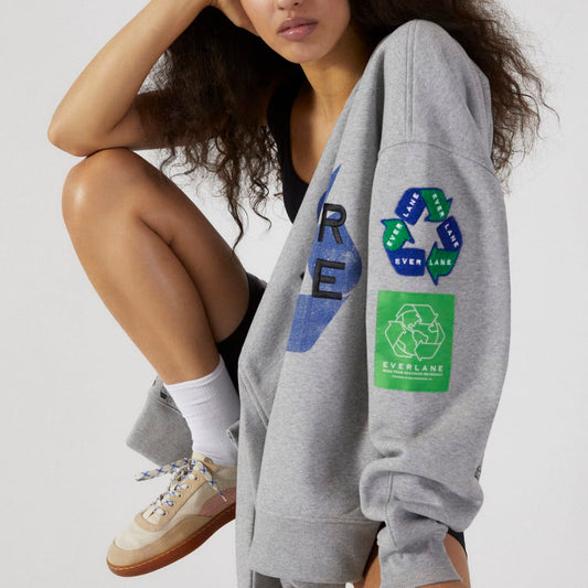 The ReTrack Crewneck Sweatshirt | Earth Day Grey