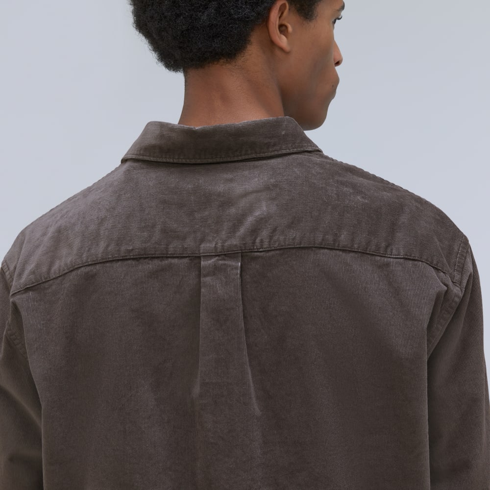 The Relaxed Corduroy Shirt  | Pewter