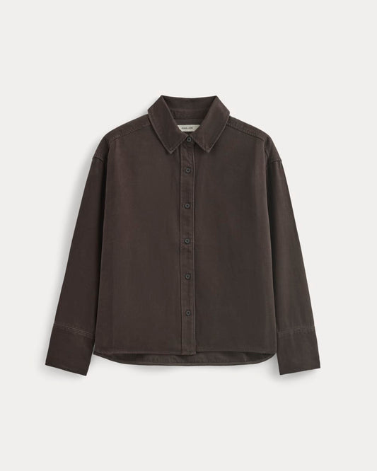Boxy Shirt in Buttersoft | Coffee Bean