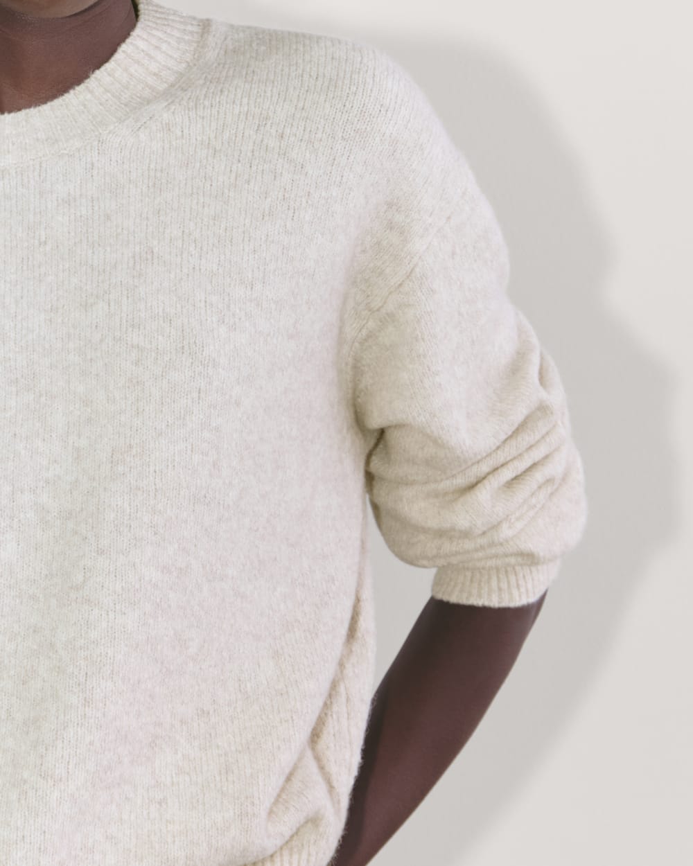 The Cocoon Crew in Plush Cotton | Heathered Oat
